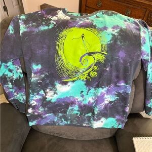 Disney Nightmare Before Christmas Tie-Dye Shirt size large NWOT